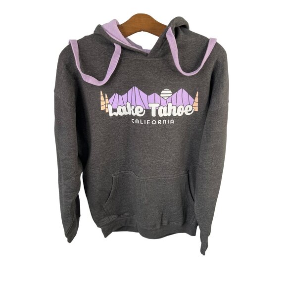 Ouray Benchmark Hoodie Size Small Lake Tahoe Colorblock Pullover Purple Gray - Picture 1 of 6